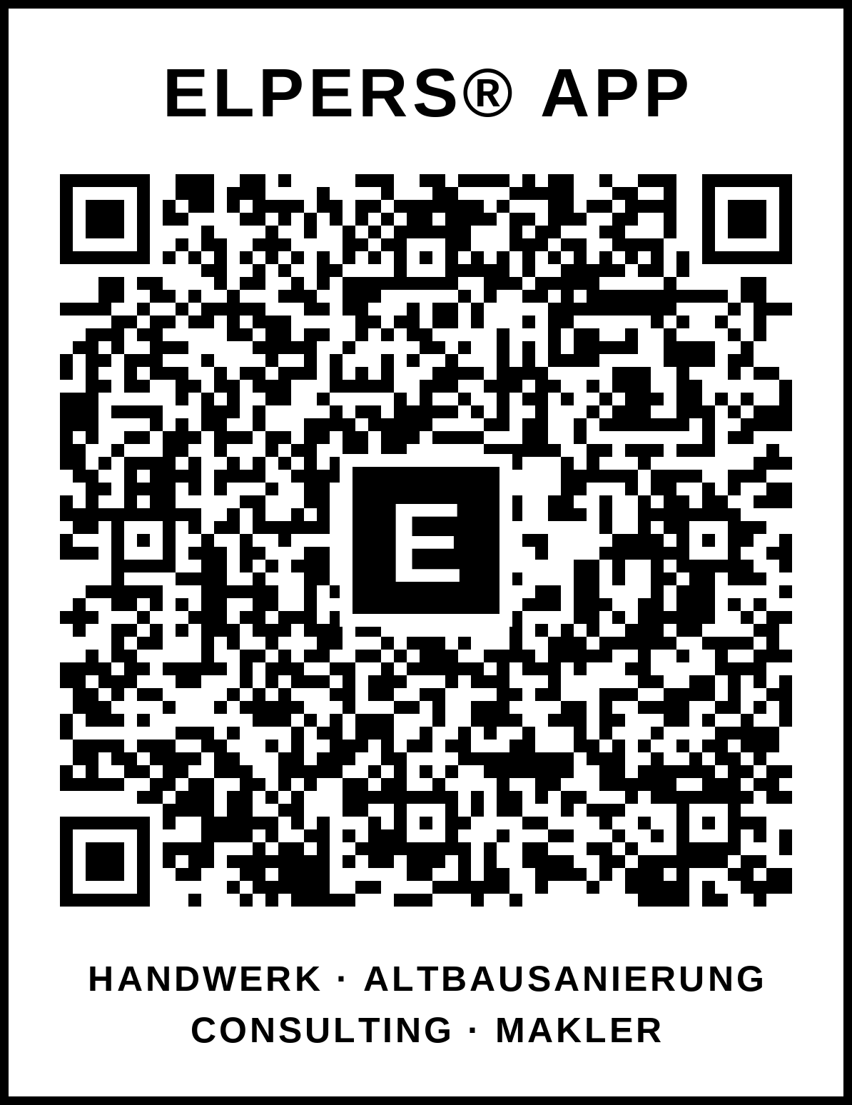QR-Code zur ELPERS® App – scannen und aufs Handy holen